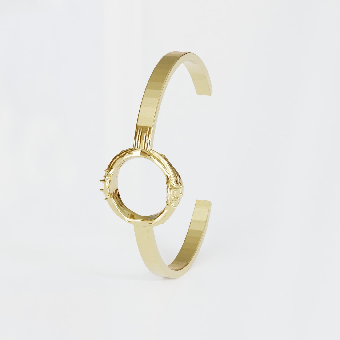 Spiked Cuff Bracelet in Vermeil