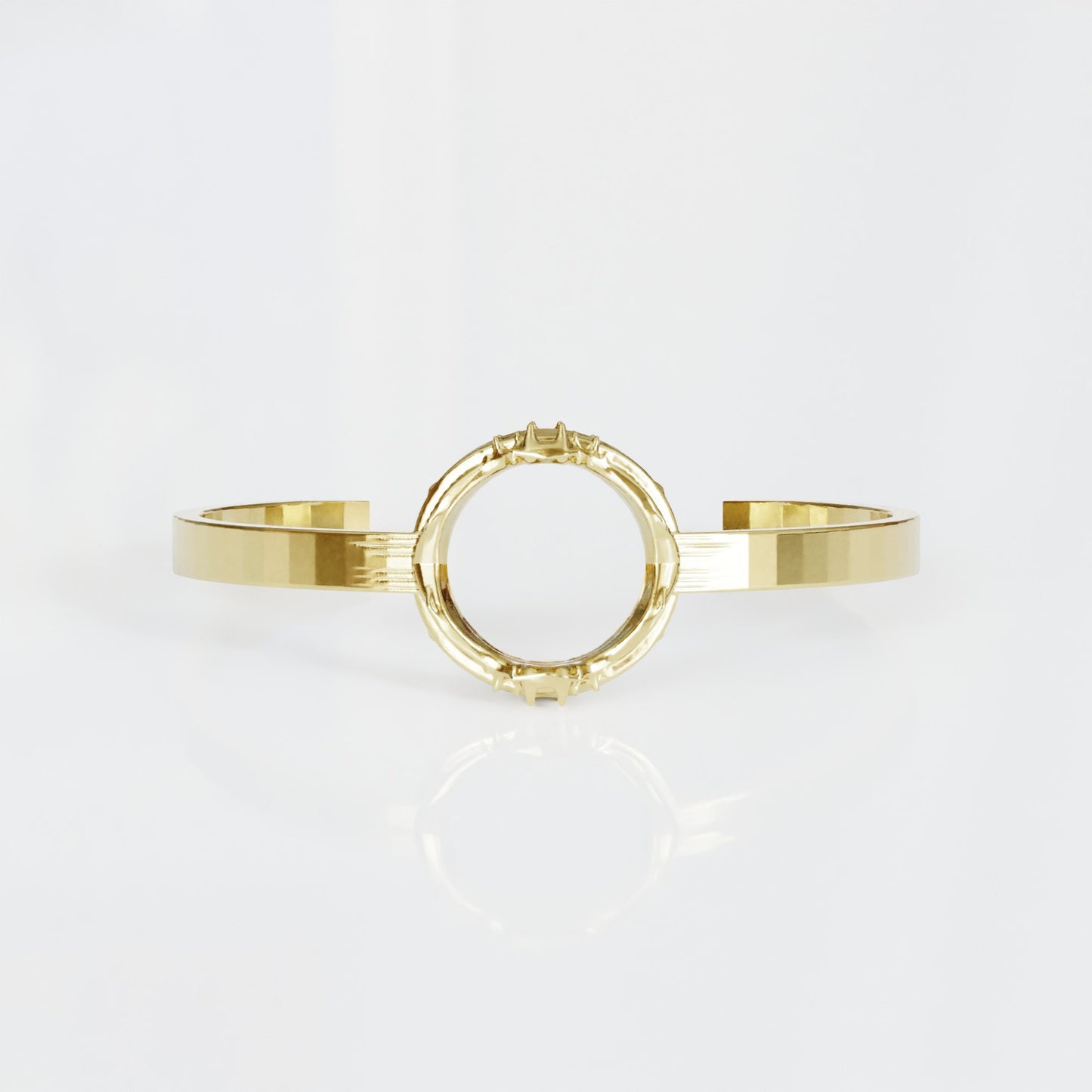 Spiked Cuff Bracelet in Vermeil