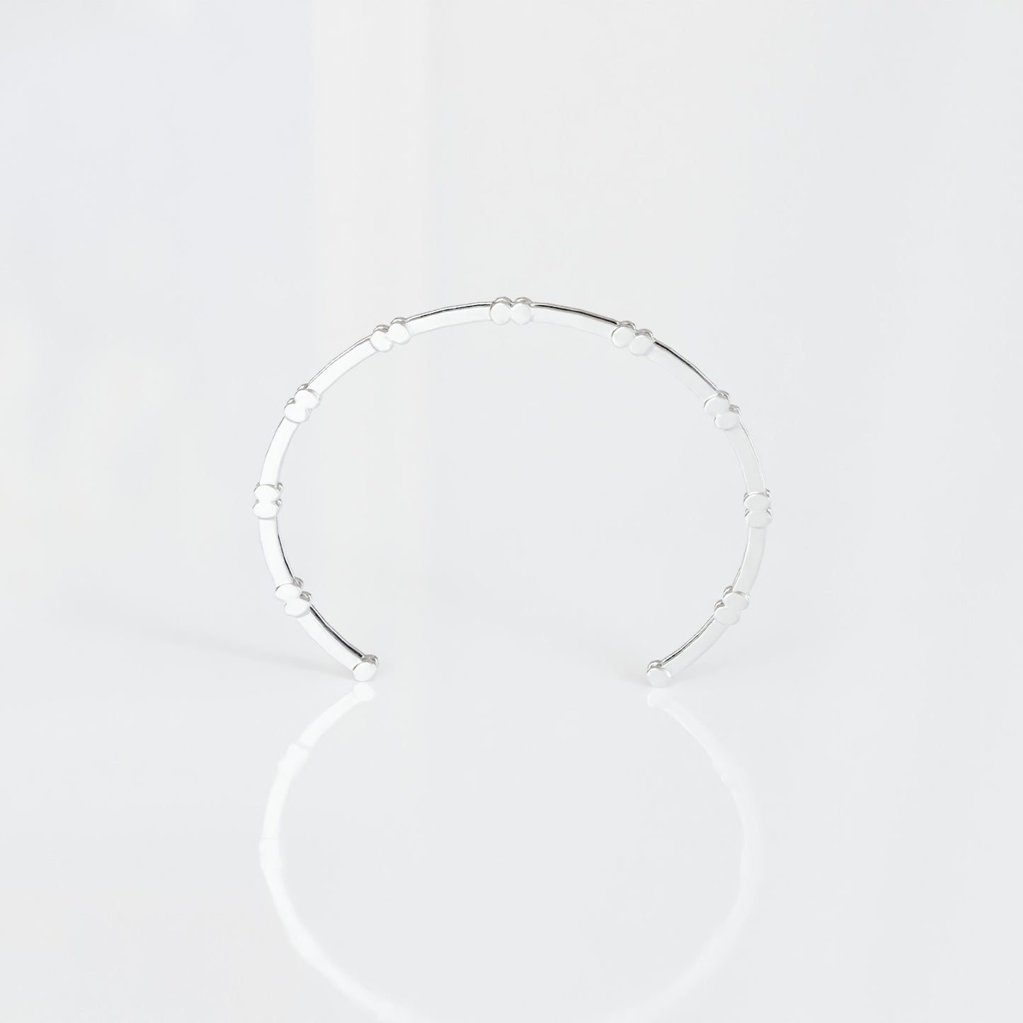 Ten Cuff Bracelet in Sterling Silver