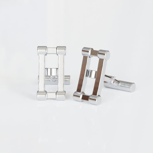 Link Cufflinks in Sterling Silver